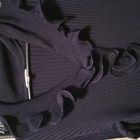 Mixed fabric dress. - Picture 3 of 4